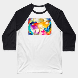 Colourful Fluid art Baseball T-Shirt